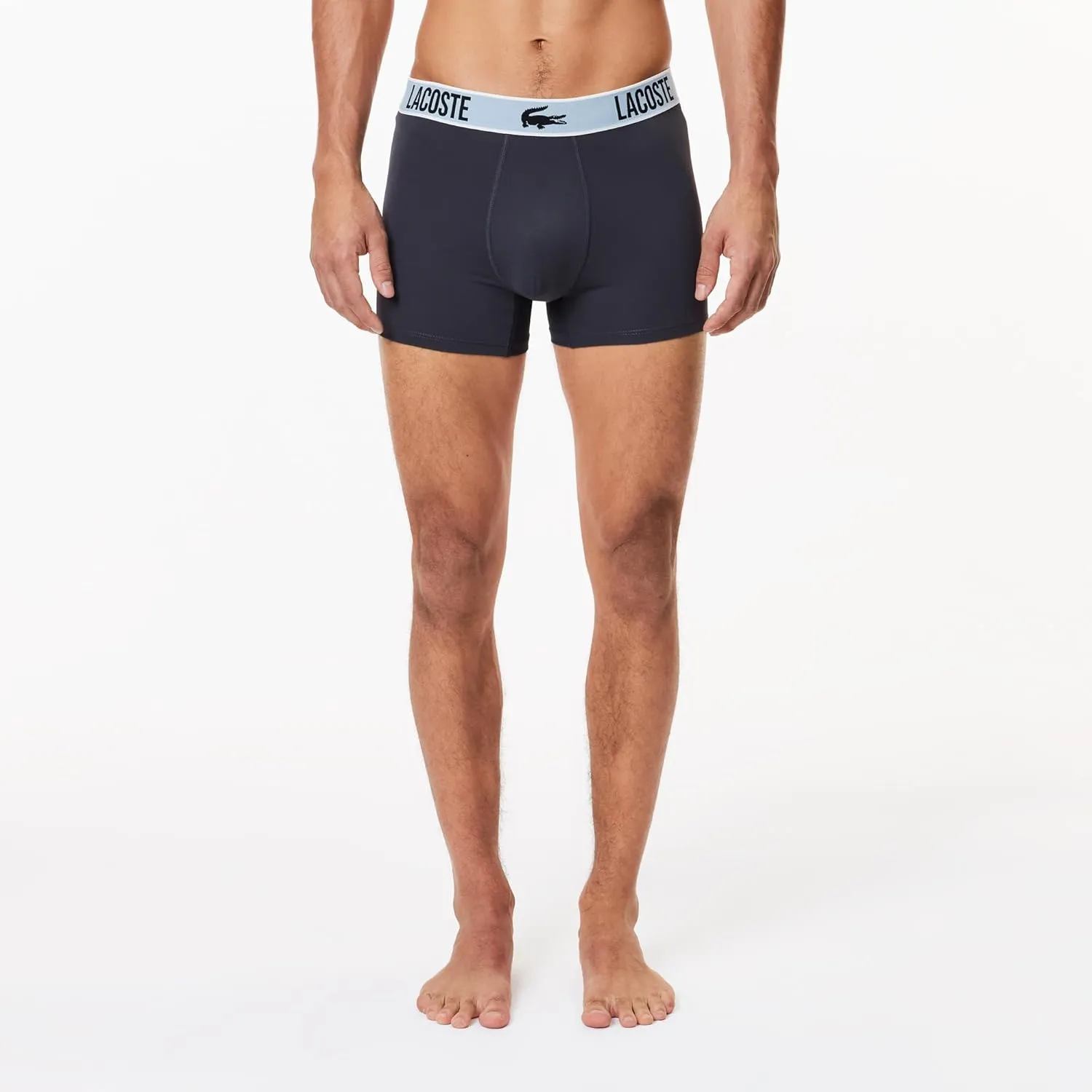 Lacoste Men's Recycled Polyester Jersey Trunk Three-Pack