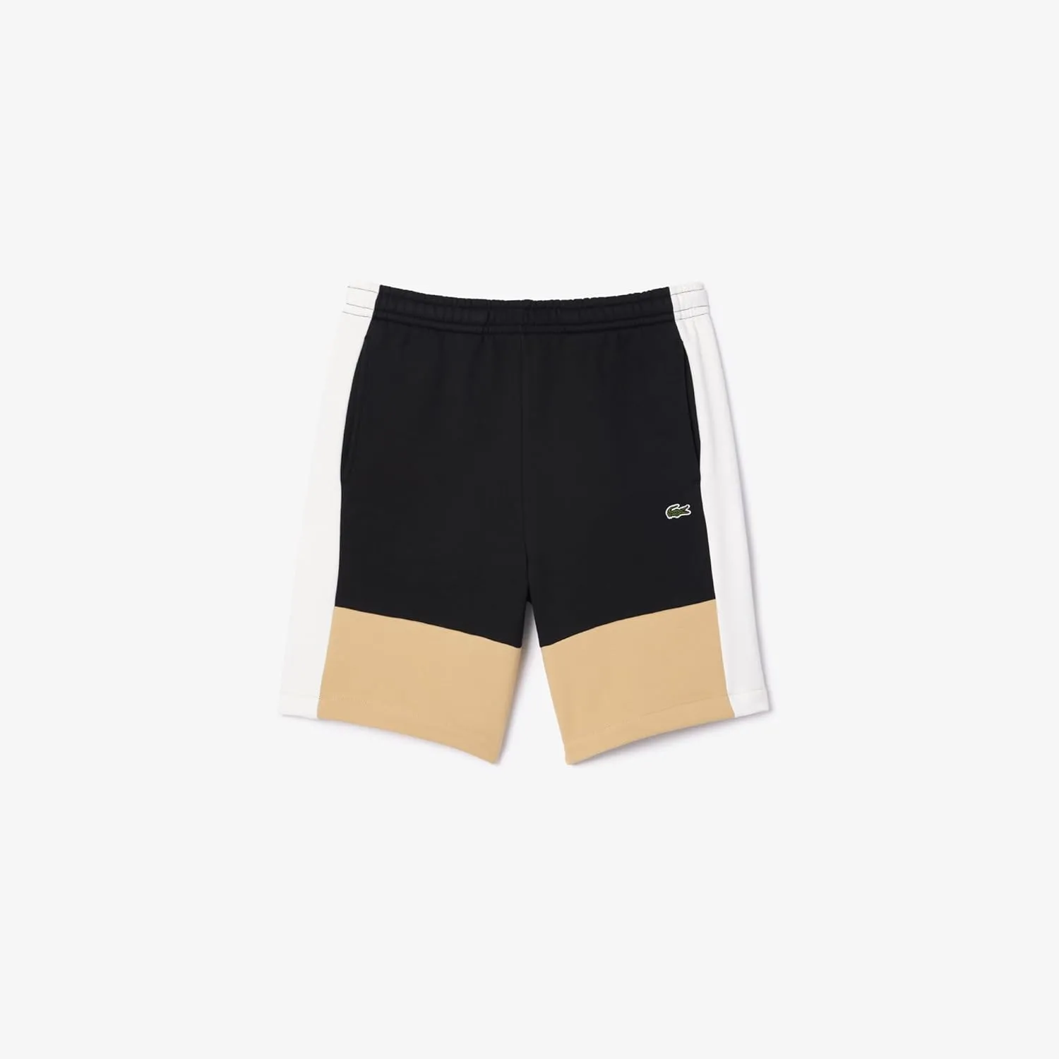 Lacoste Men's Regular Fit Brushed Fleece Colorblock Shorts