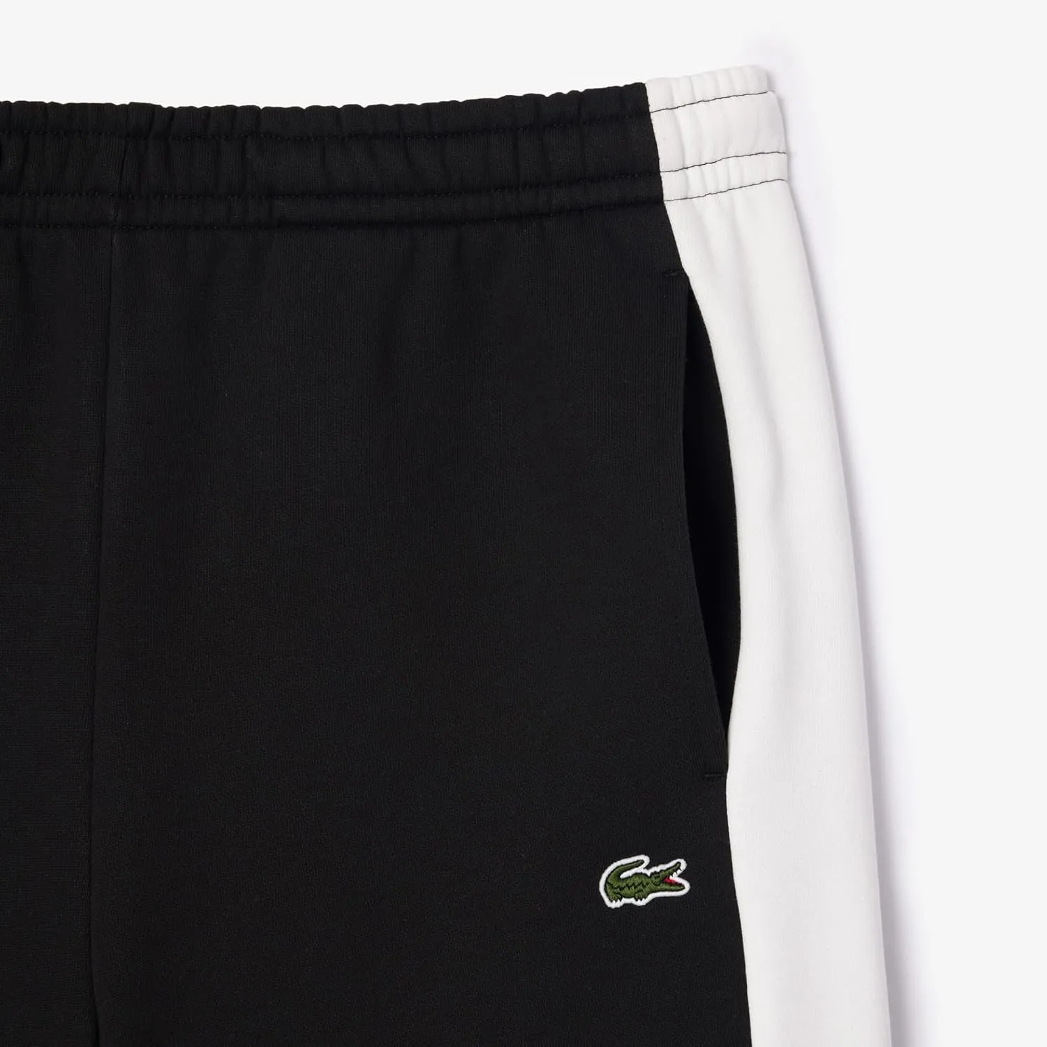 Lacoste Men's Regular Fit Brushed Fleece Colorblock Shorts