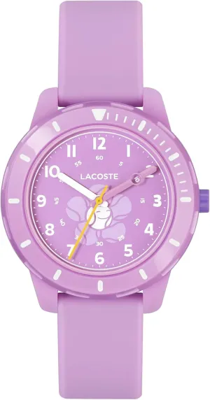 Lacoste Mini Tennis Kids 3H Quartz Watch, Silicone Strap, Water Resistant Up to 5ATM/50 Meters - Easy to Read, Playful Wear - 34.5mm