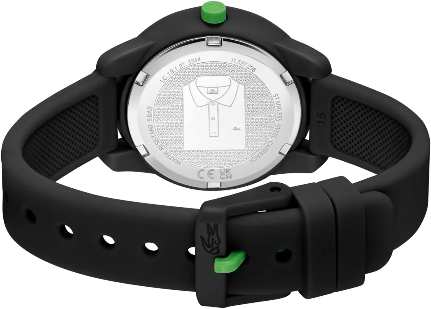 Lacoste Mini Tennis Kids 3H Quartz Watch, Silicone Strap, Water Resistant Up to 5ATM/50 Meters - Easy to Read, Playful Wear - 34.5mm