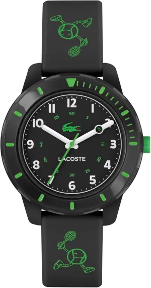 Lacoste Mini Tennis Kids 3H Quartz Watch, Silicone Strap, Water Resistant Up to 5ATM/50 Meters - Easy to Read, Playful Wear - 34.5mm
