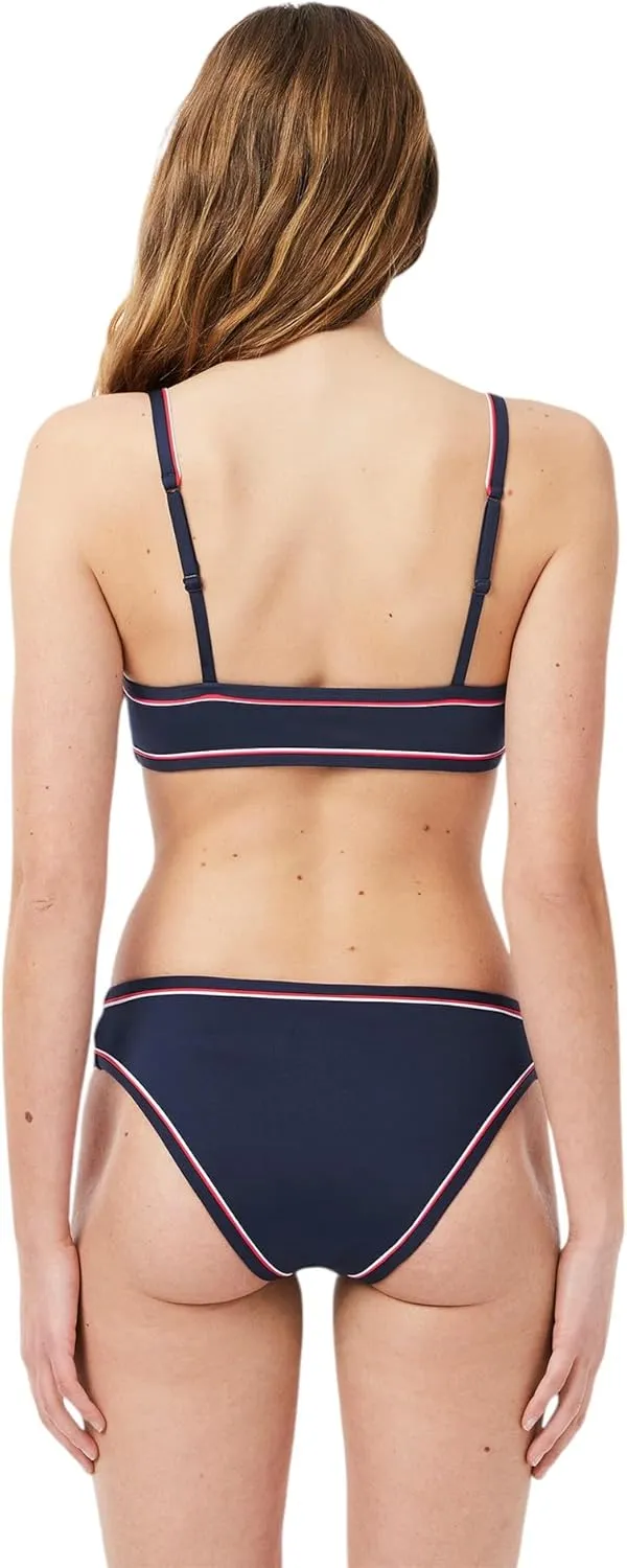 Lacoste Women's Trim Accent Swim Top