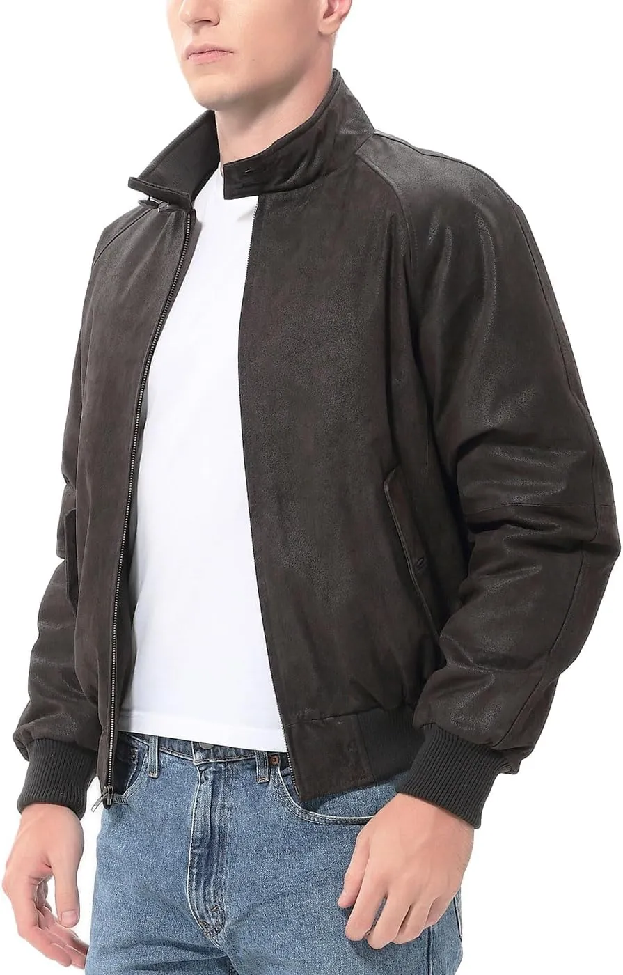 Landing Leathers Men WWII Leather Bomber Jacket (Also available in Big and Tall)