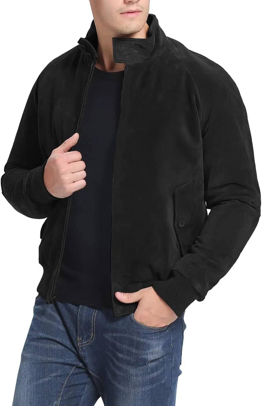 Landing Leathers Men WWII Leather Bomber Jacket (Also available in Big and Tall)