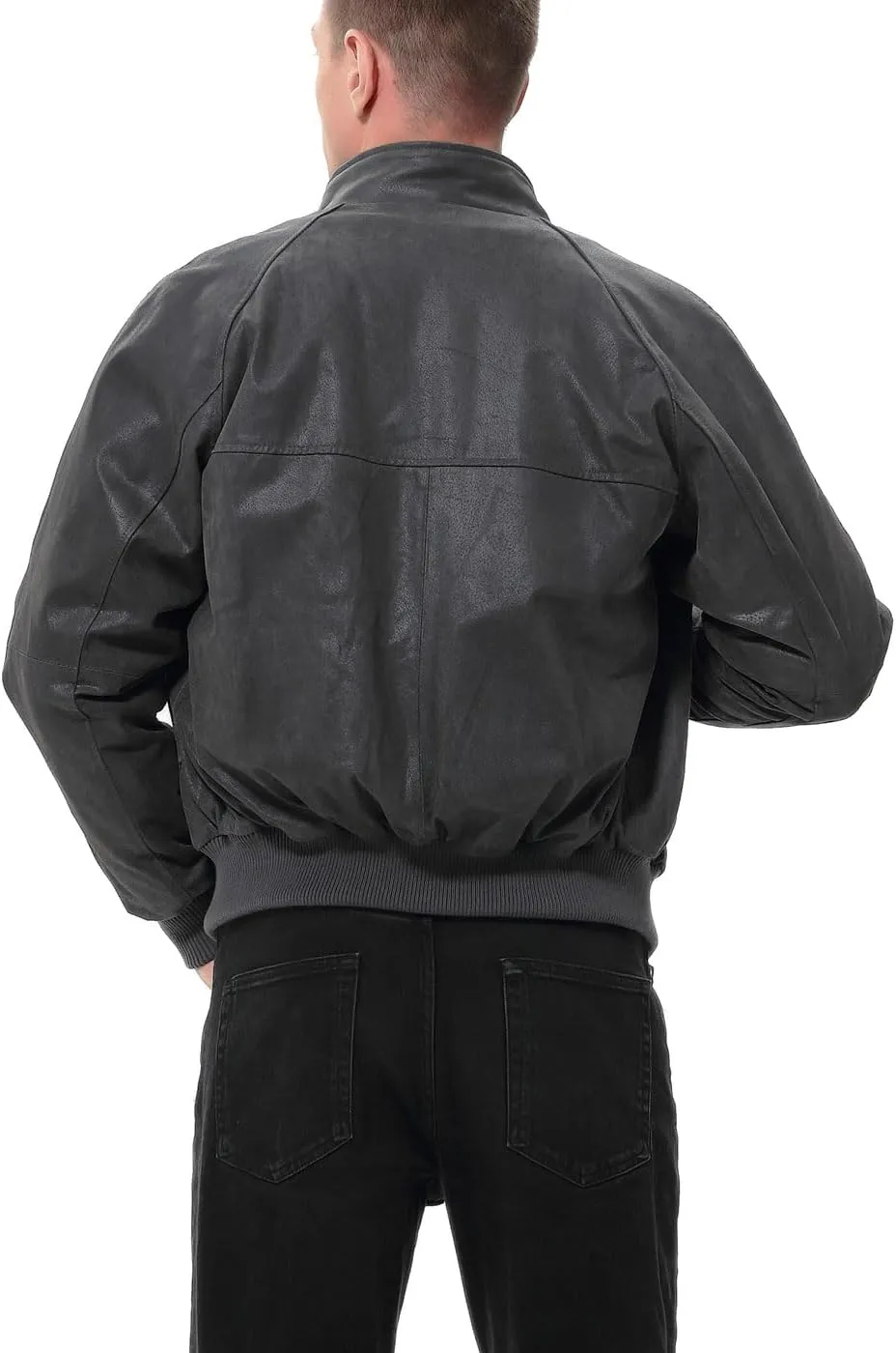 Landing Leathers Men WWII Leather Bomber Jacket (Also available in Big and Tall)