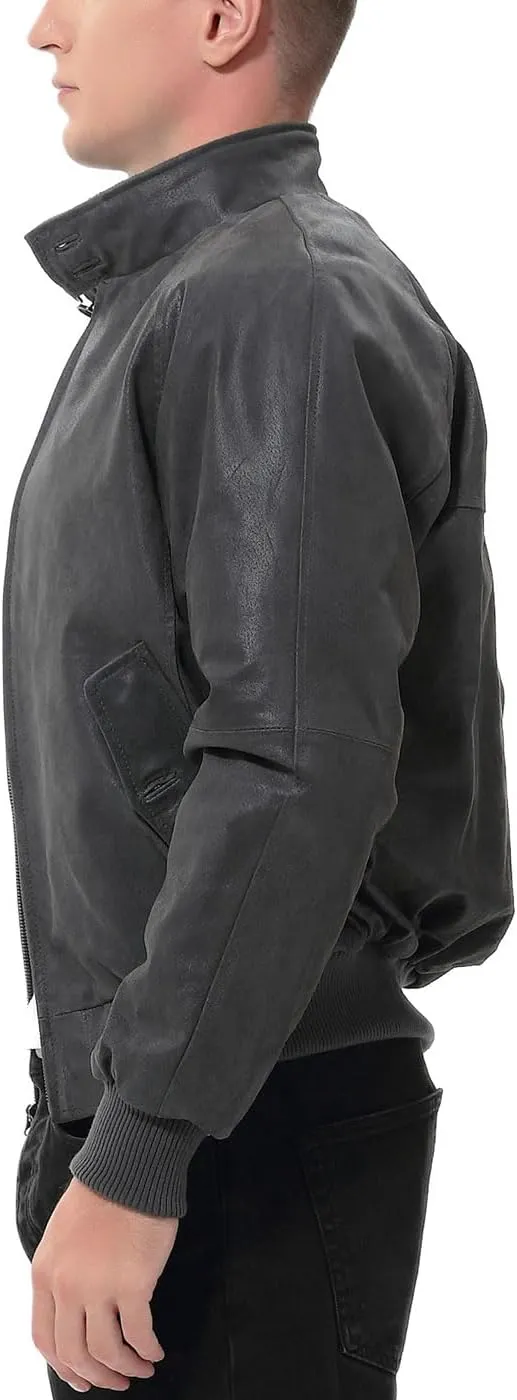 Landing Leathers Men WWII Leather Bomber Jacket (Also available in Big and Tall)