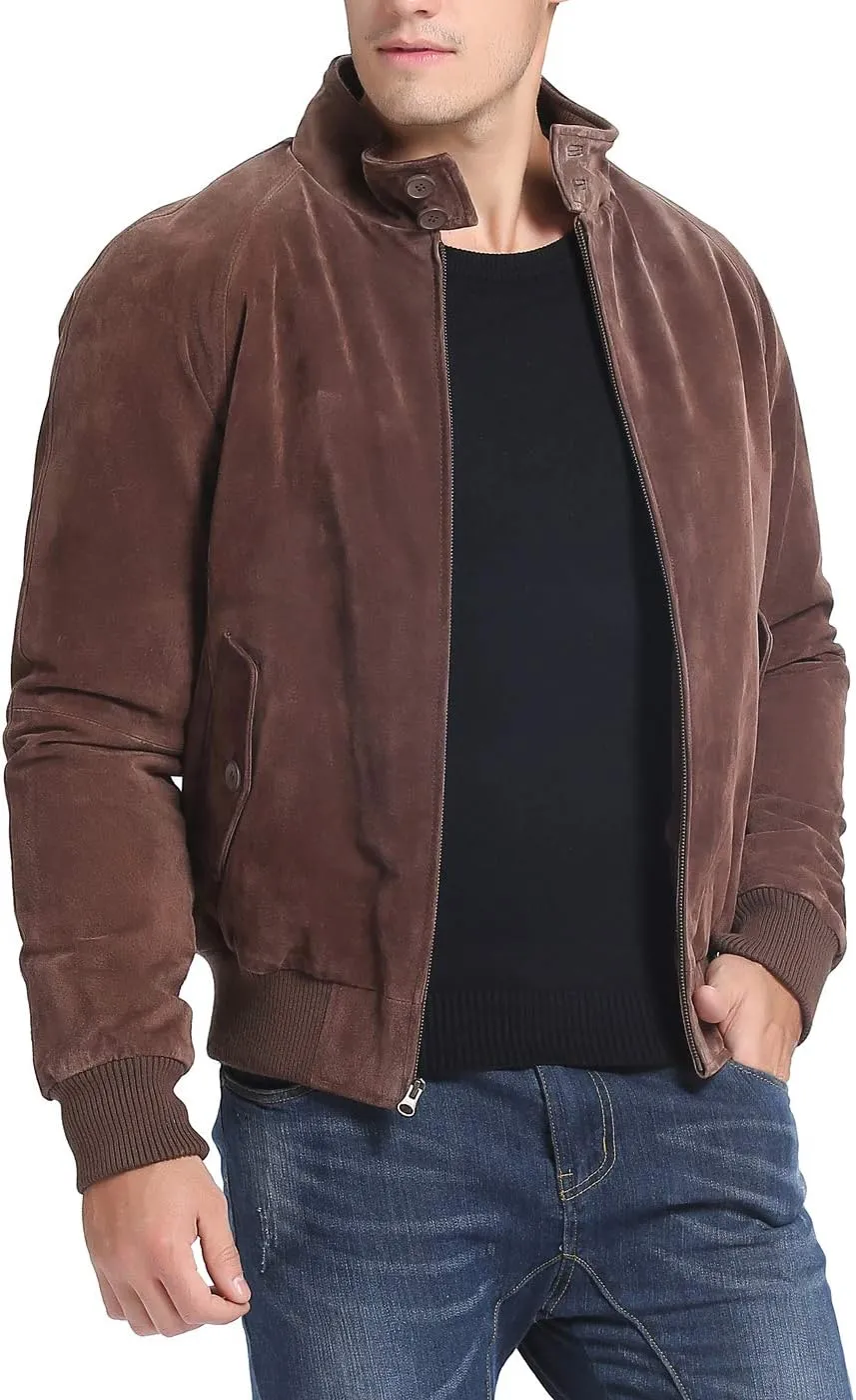 Landing Leathers Men WWII Leather Bomber Jacket (Also available in Big and Tall)