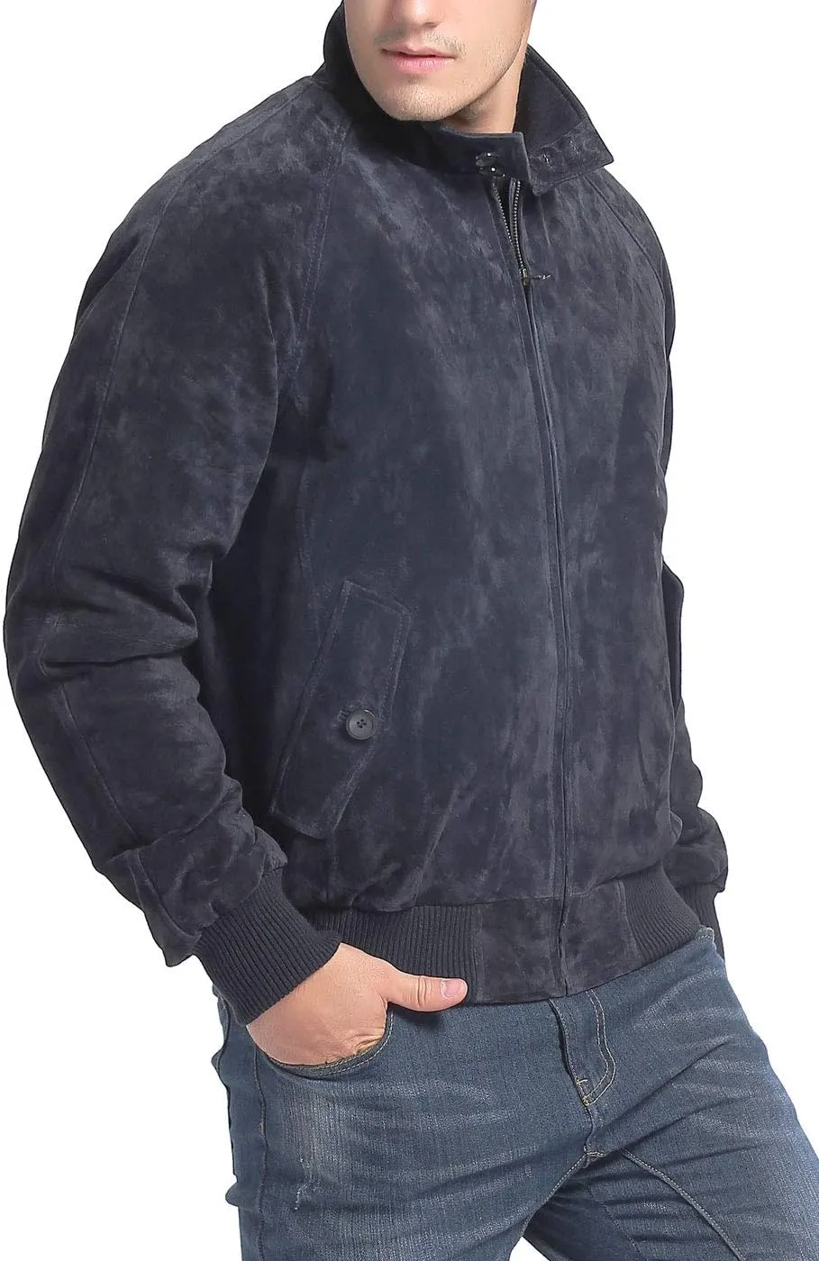 Landing Leathers Men WWII Leather Bomber Jacket (Also available in Big and Tall)