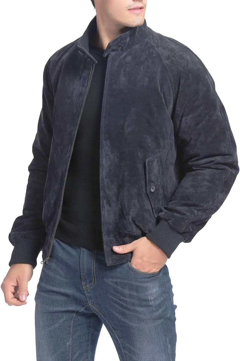 Landing Leathers Men WWII Leather Bomber Jacket (Also available in Big and Tall)