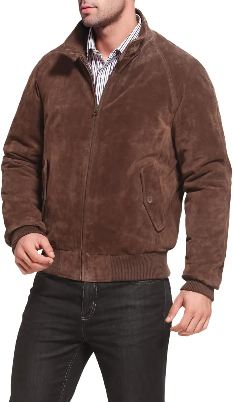 Landing Leathers Men WWII Leather Bomber Jacket (Also available in Big and Tall)