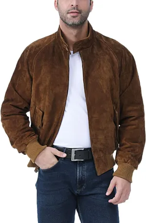 Landing Leathers Men WWII Leather Bomber Jacket (Also available in Big and Tall)