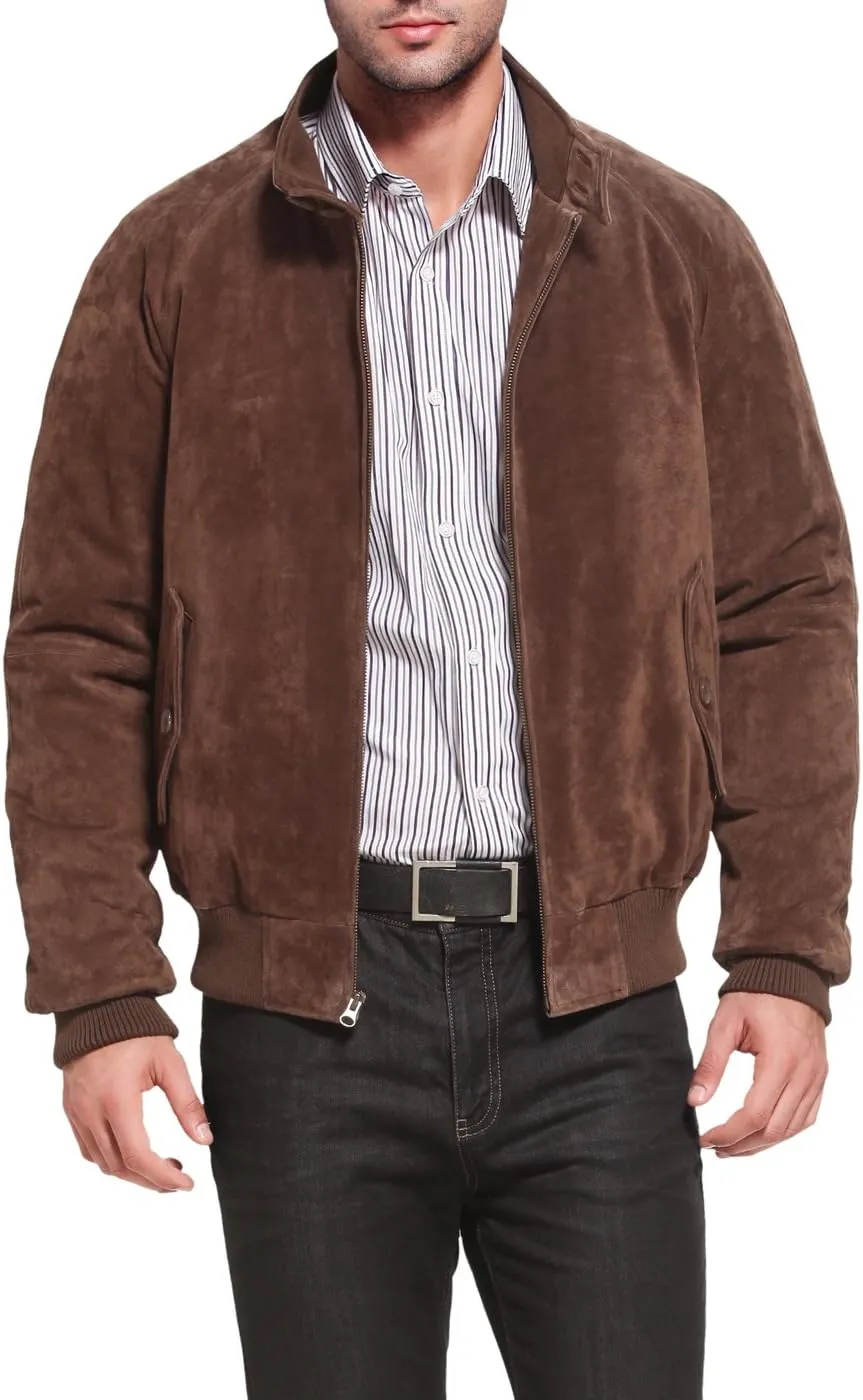Landing Leathers Men WWII Leather Bomber Jacket (Also available in Big and Tall)