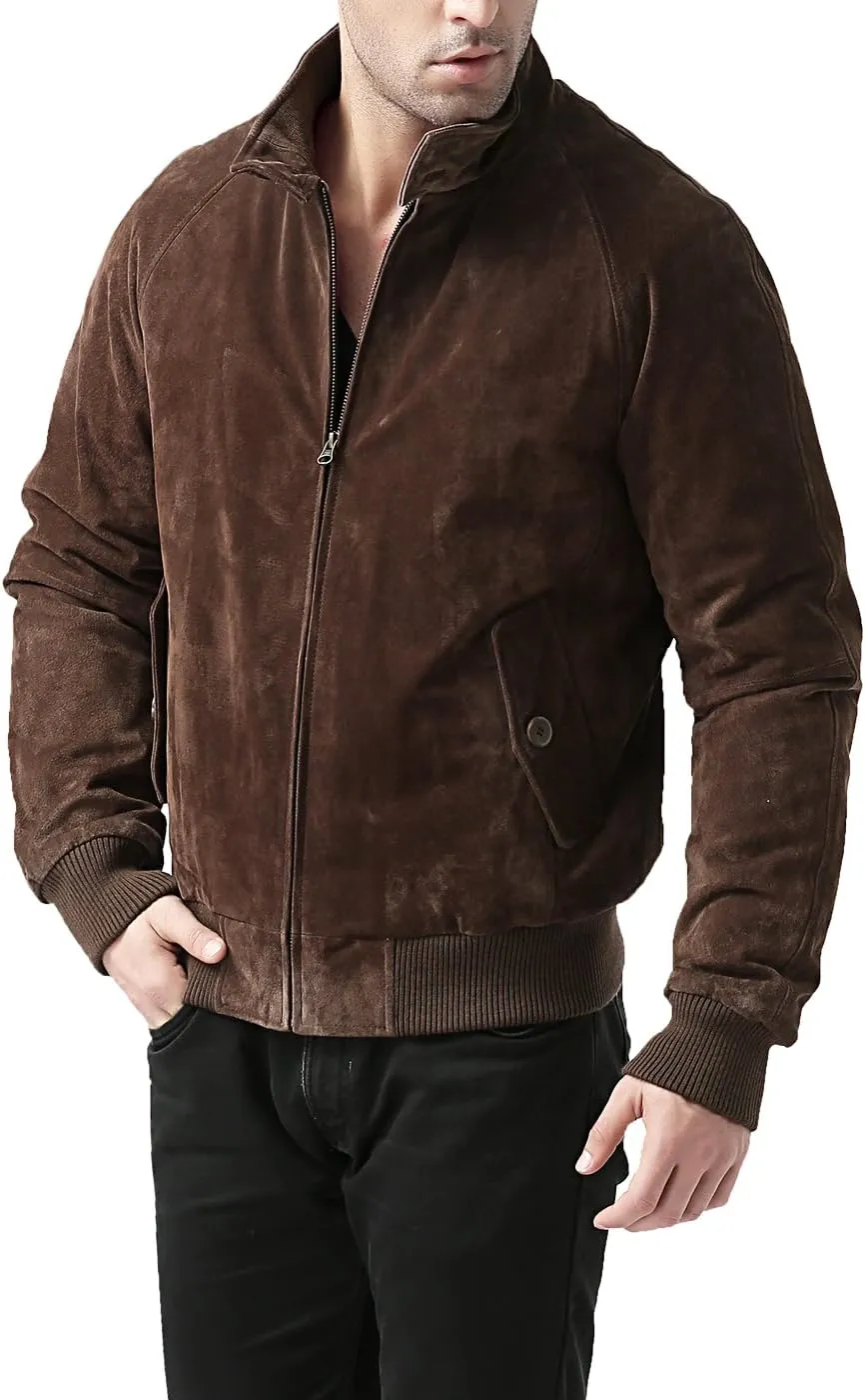 Landing Leathers Men WWII Leather Bomber Jacket (Also available in Big and Tall)