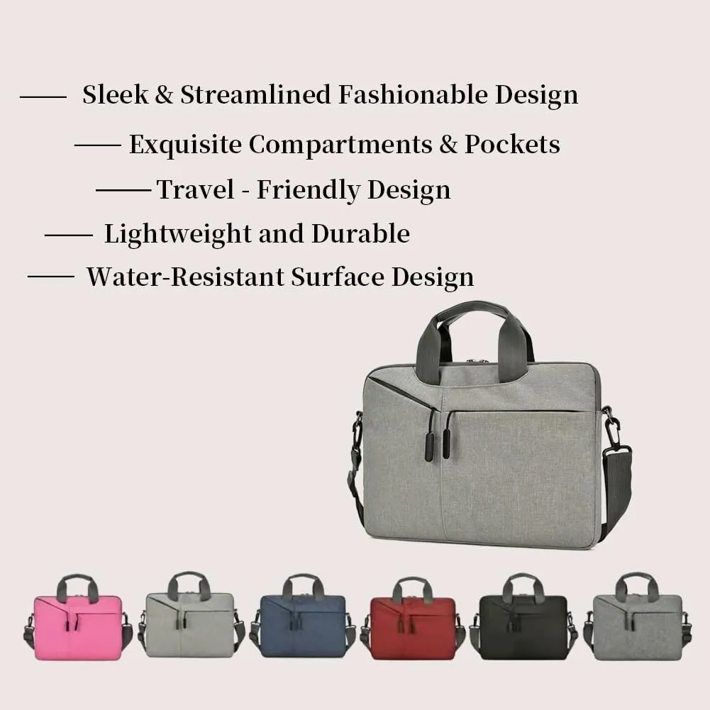 Laptop Briefcase Bag, Business Messenger Shoulder Bag Handbag for Computer PC or Tablet (17.06 18.37 19.69 INCH)