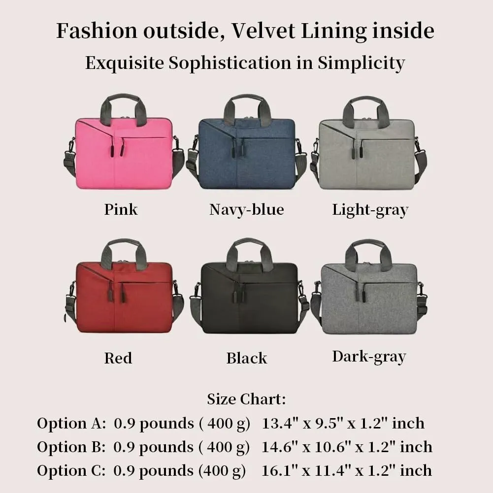Laptop Briefcase Bag, Business Messenger Shoulder Bag Handbag for Computer PC or Tablet (17.06 18.37 19.69 INCH)