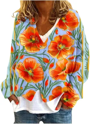 Lastesso Cardigan Sweaters for Women Cute Crochet Flower Sweaters Long Sleeve Knit Fall Fashion Outfits Comfy Cardigans