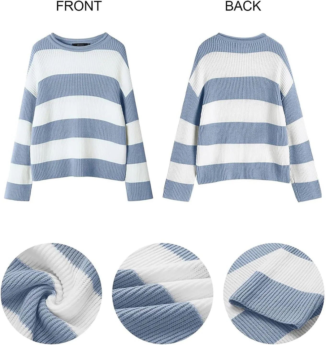 Lastesso Fall Sweaters for Women 2024 Lightweight Cable Knit Preppy Tops Long Sleeve Color Block Sweater Basics Knit Tops