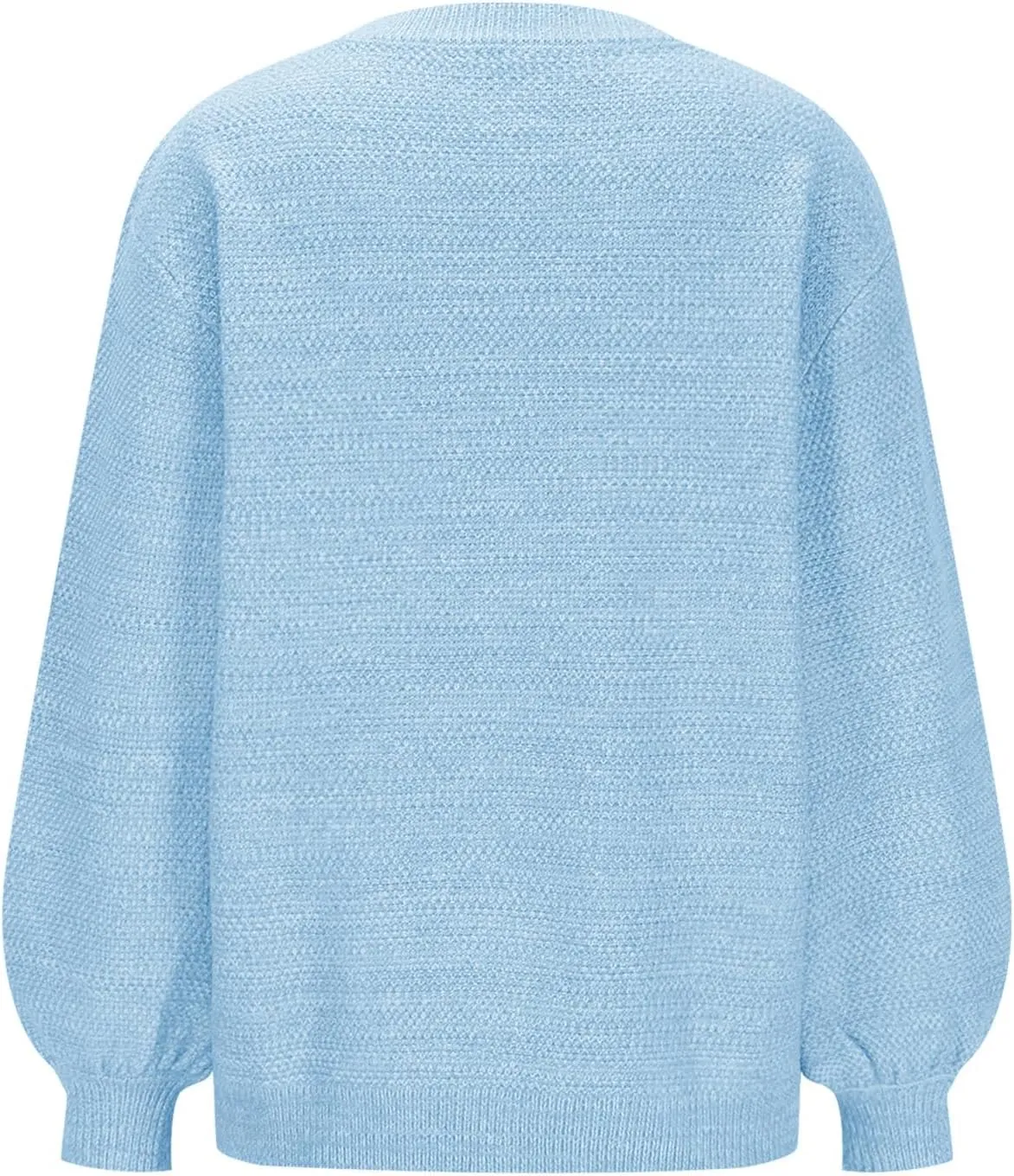 Lastesso Fall Sweaters for Women 2024 Soft Knitted Preppy Sweater Long Sleeve Crew Neck Fashion Outfit Crochet Clothes