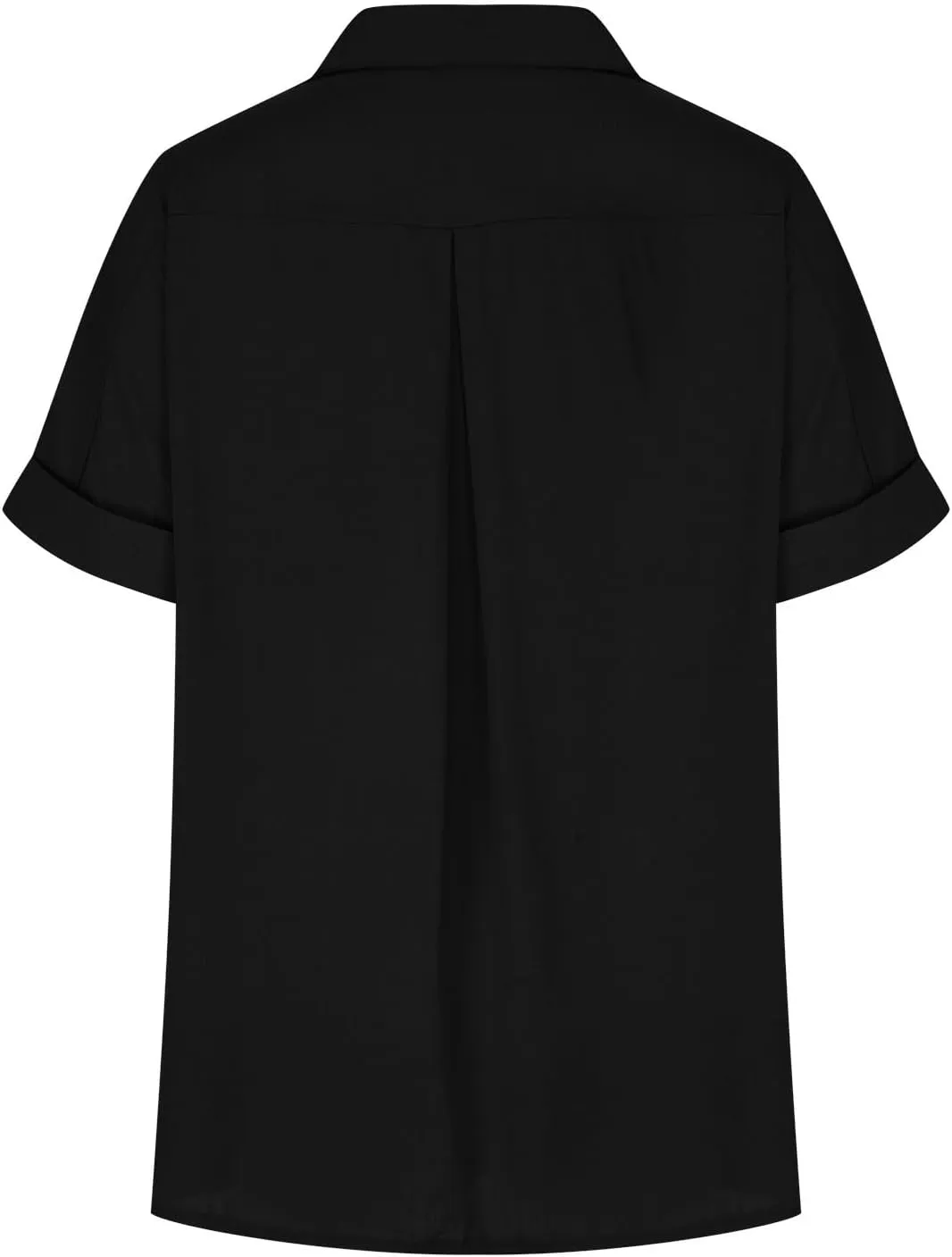 Lastesso Linen Shirts for Women Button Up Cotton Short Sleeve Blouses Casual Collared Loose Shirt Soft Summer Beach Tops