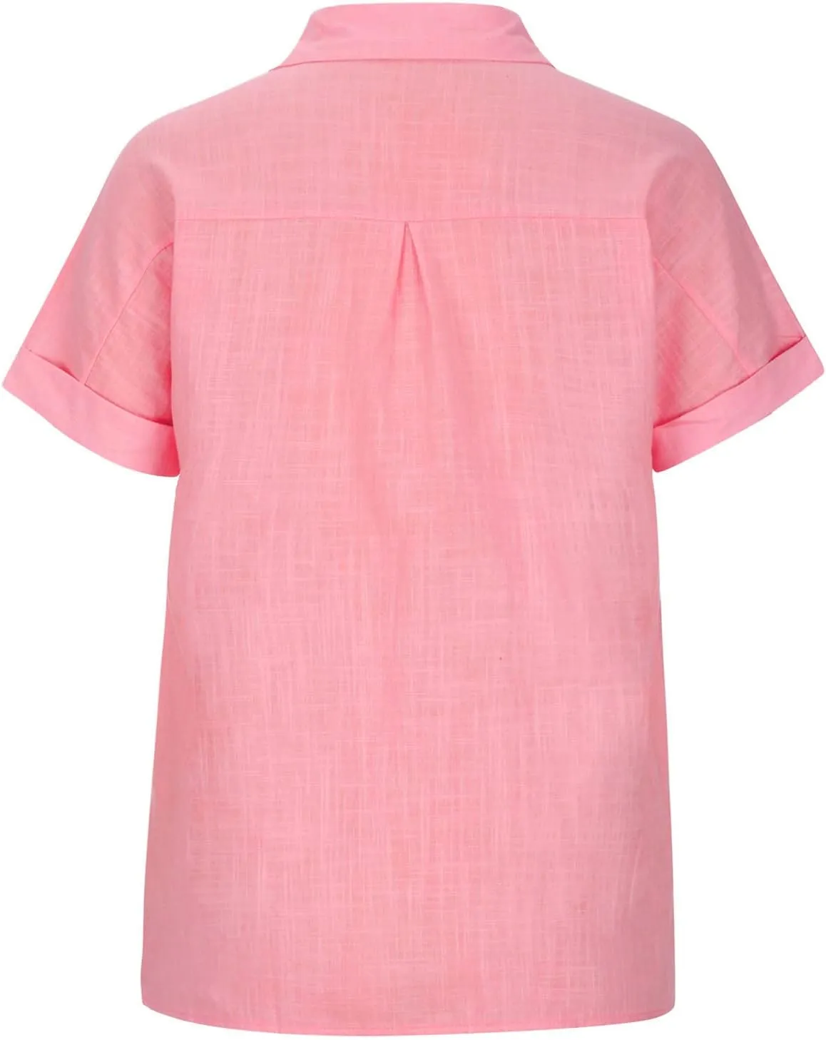 Lastesso Linen Shirts for Women Button Up Cotton Short Sleeve Blouses Casual Collared Loose Shirt Soft Summer Beach Tops