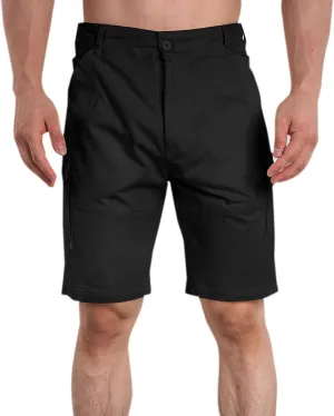 Lastesso Mens Athletic Shorts Casual Button Up Golf Shorts Lightweight Summer Workwear with Pockets Business Lounge Shorts