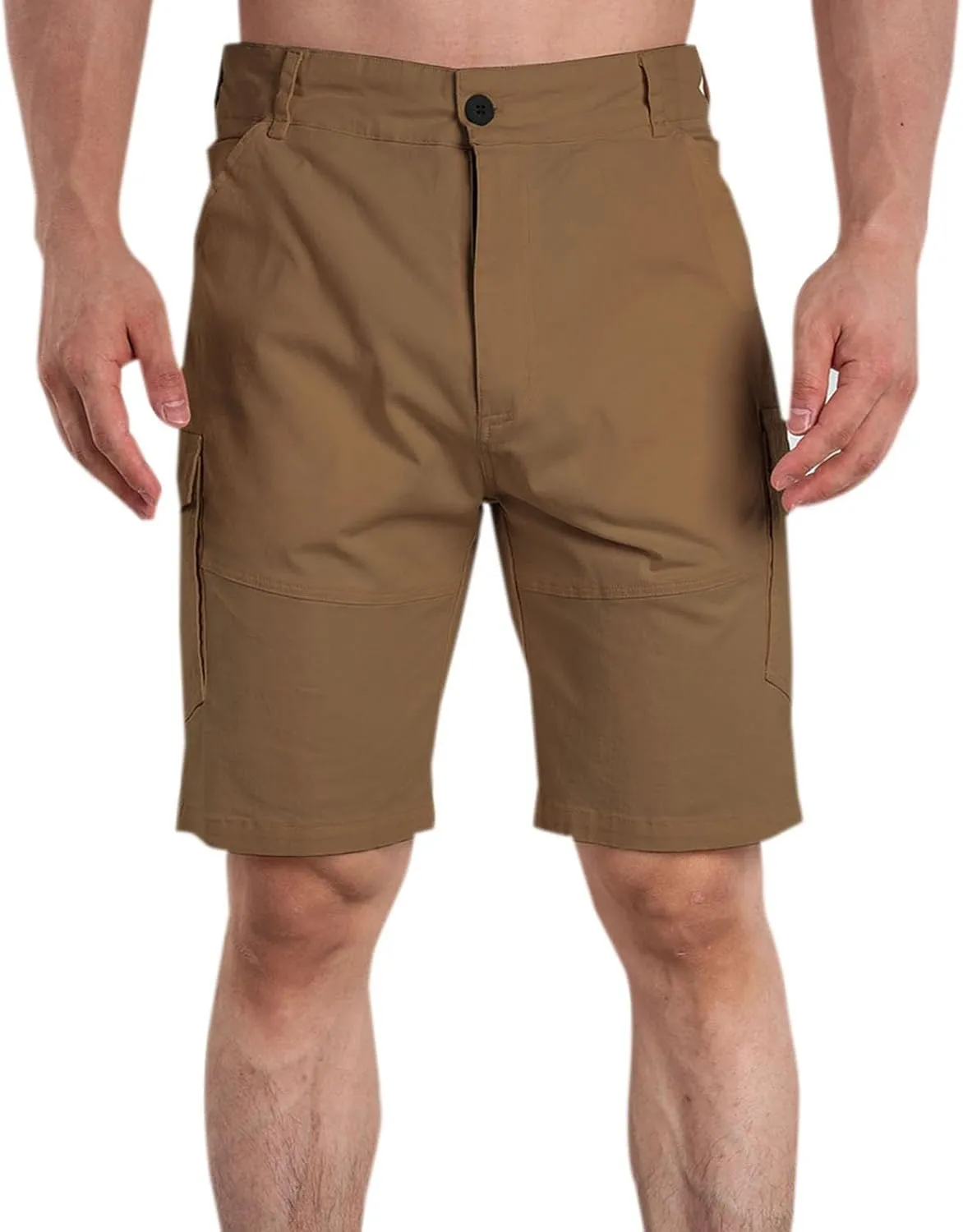 Lastesso Mens Athletic Shorts Casual Button Up Golf Shorts Lightweight Summer Workwear with Pockets Business Lounge Shorts