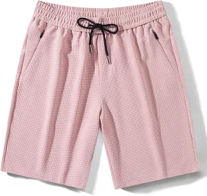 Lastesso Mens Athletic Shorts Mesh Dry Fit Shorts Workout Running Pants with Pockets Breathable Summer Outdoor Sports Shorts