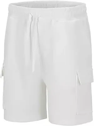 Lastesso Mens Shorts Running Quick Dry Shorts Drawstring Lightweight Pants with Pockets Casual Low Rise Workout Shorts