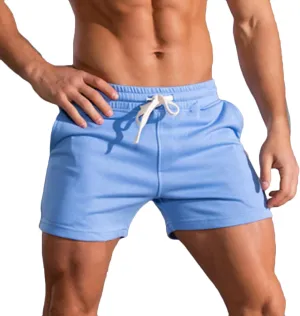 Lastesso Running Shorts Men Casual Flat Front Shorts Cotton Lightweight Running Shorts with Pockets Athletic Shorts Summer