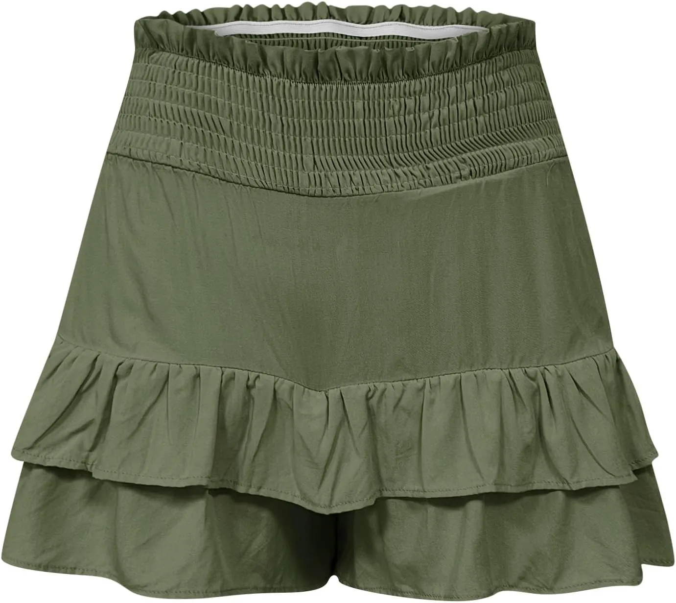 Lastesso Shorts for Women Trendy Cute Flowy Dance Shorts Ruched High Waisted Summer Vacation Shorts Comfy Cotton Short Pants