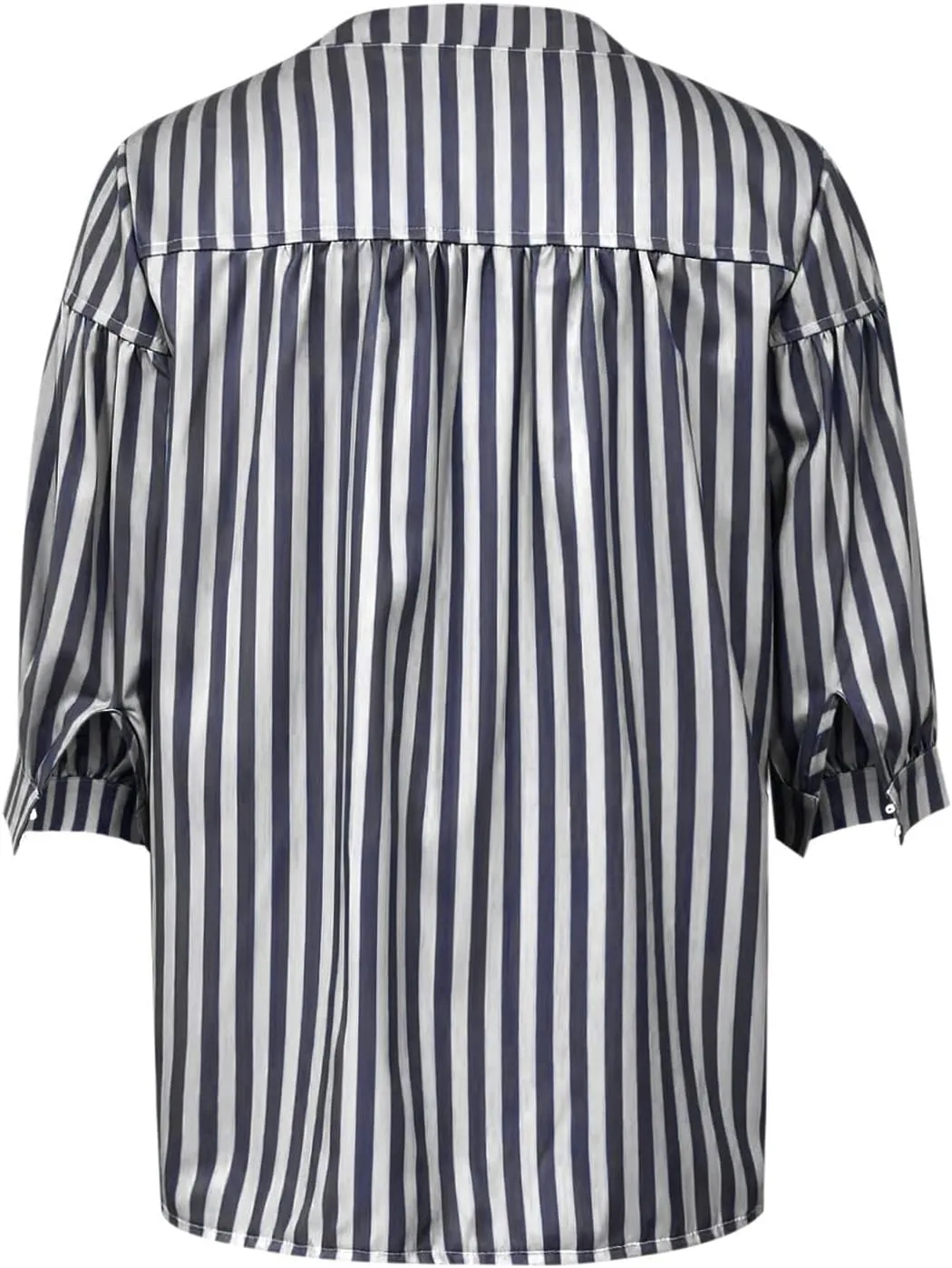 Lastesso Summer Tops for Women 2024 Trendy Striped Color Block Tee Short Casual V Neck Loose Pullover Tops Vacation T-Shirt