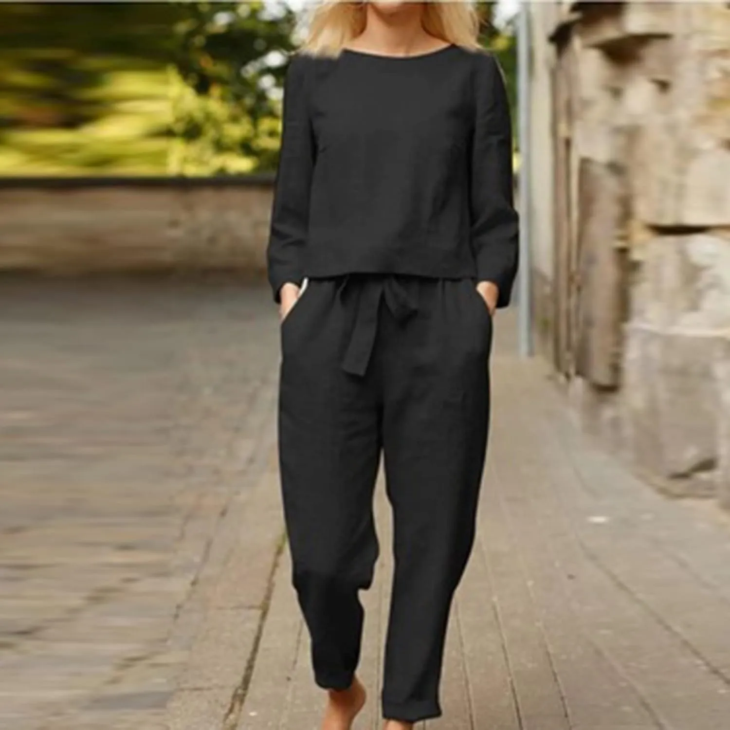 Lastesso Sweatsuits for Women Set 2 Piece Lightweight Loungewear Sets Matching Jogging Suit Casual Solid Track Suits Outfits