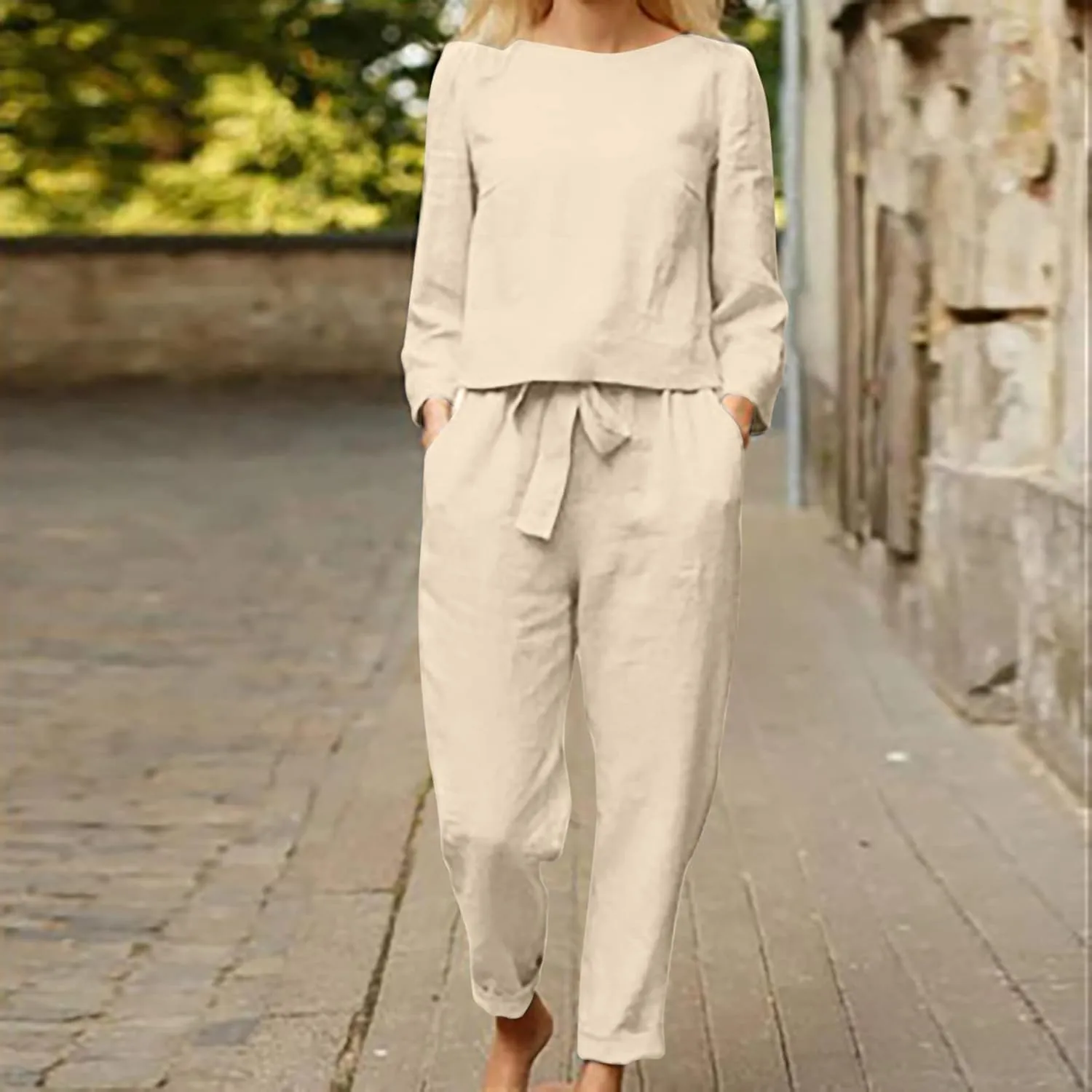 Lastesso Sweatsuits for Women Set 2 Piece Lightweight Loungewear Sets Matching Jogging Suit Casual Solid Track Suits Outfits
