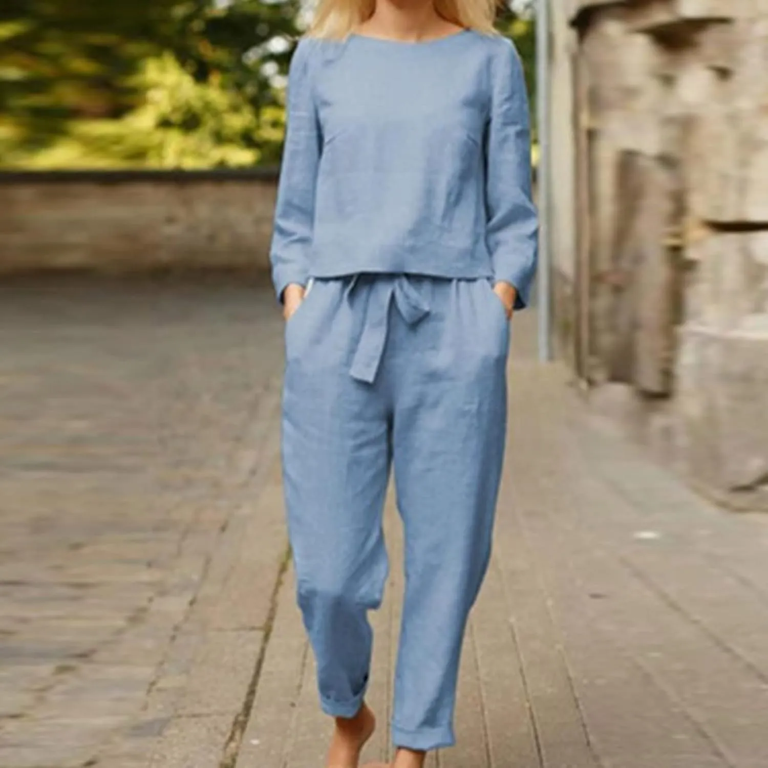Lastesso Sweatsuits for Women Set 2 Piece Lightweight Loungewear Sets Matching Jogging Suit Casual Solid Track Suits Outfits