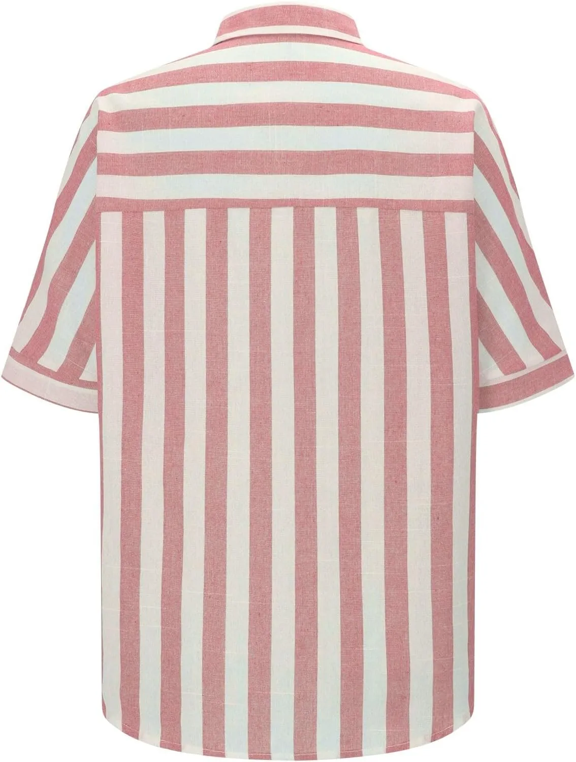 Lastesso Womens Summer Tops Lightweight Button Down Stripes Short Short Sleeve Pullover Shirts Business Casual T-Shirt