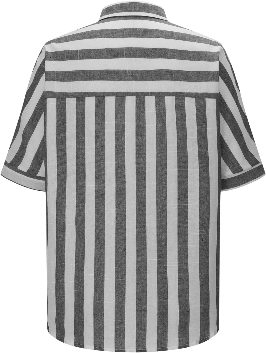 Lastesso Womens Summer Tops Lightweight Button Down Stripes Short Short Sleeve Pullover Shirts Business Casual T-Shirt