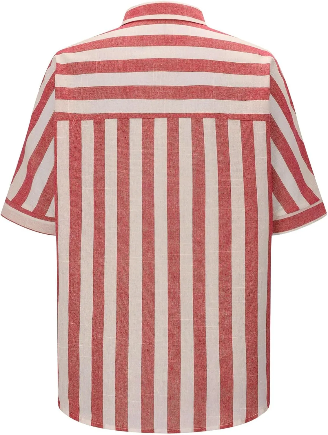 Lastesso Womens Summer Tops Lightweight Button Down Stripes Short Short Sleeve Pullover Shirts Business Casual T-Shirt