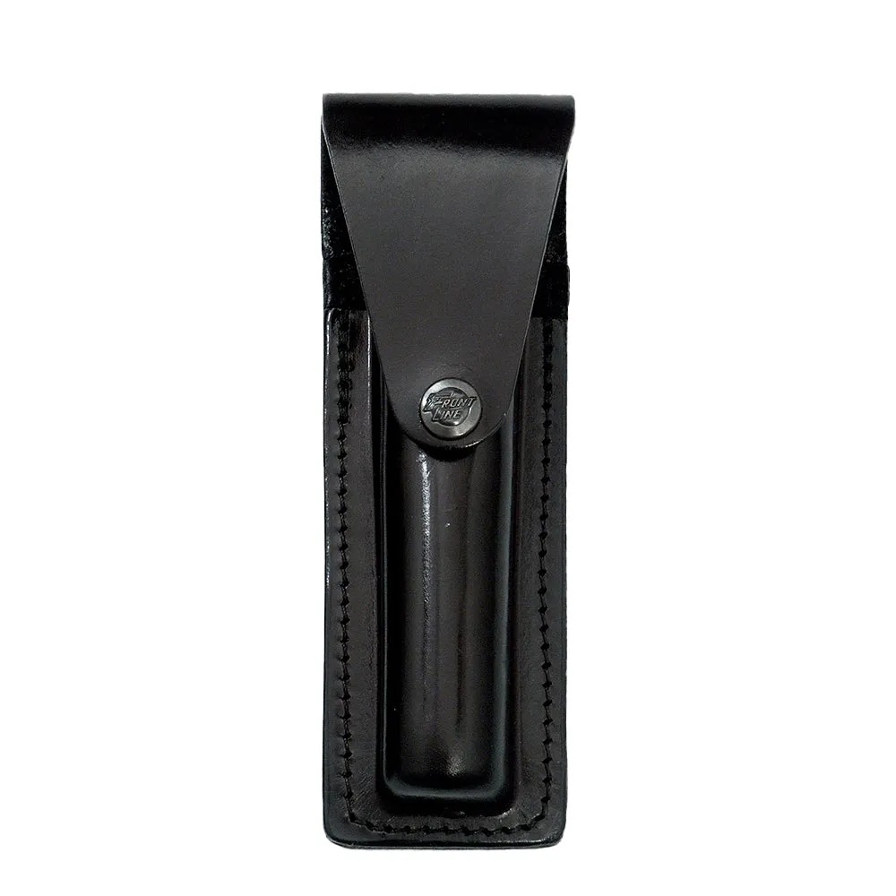 Leather Light Pouch With Snap Closure