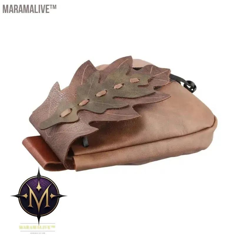 Leather Medieval Waist Pack Vintage Handwork Belt Pouch Bag Waist Bag Belt Pouch