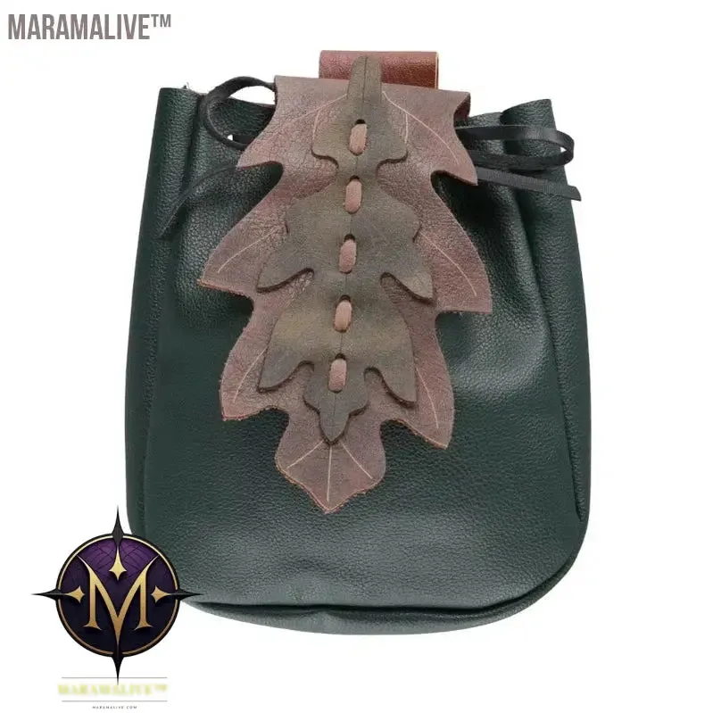 Leather Medieval Waist Pack Vintage Handwork Belt Pouch Bag Waist Bag Belt Pouch
