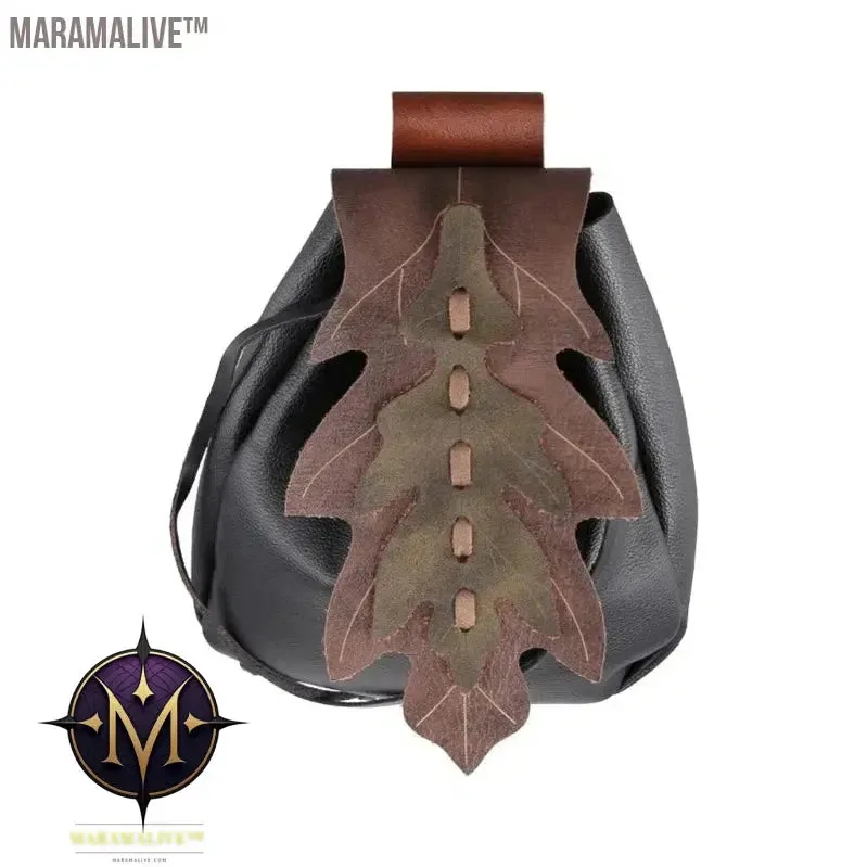 Leather Medieval Waist Pack Vintage Handwork Belt Pouch Bag Waist Bag Belt Pouch