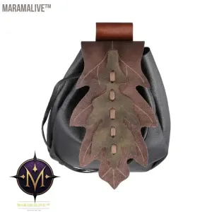 Leather Medieval Waist Pack Vintage Handwork Belt Pouch Bag Waist Bag Belt Pouch