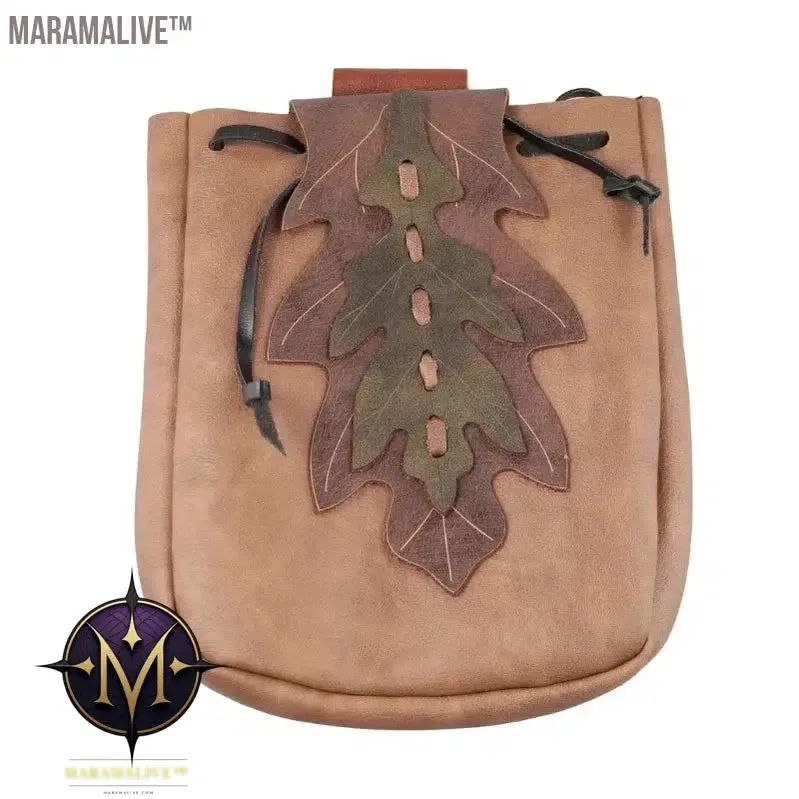 Leather Medieval Waist Pack Vintage Handwork Belt Pouch Bag Waist Bag Belt Pouch