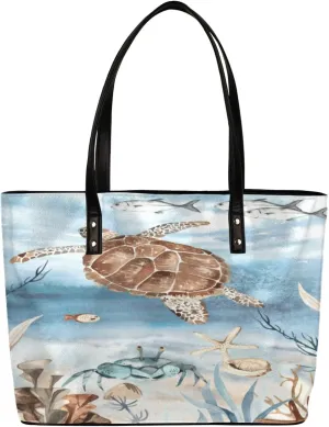 Leather Tote Bag for Women Fashion Shoulder Bag Purses and Handbags Large Capacity Satchel Bags for Work Travel
