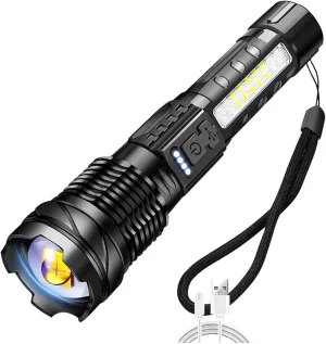 LED Flashlight IPX4 Waterproof Torch Hand Held Penlight Mini Zoom-Focus Pocket Torch For Hiking Cycling Biking Outdoors Led Penlight Usb Rechargeable High-umens Small Led Flashlight Zoom-focus Mini