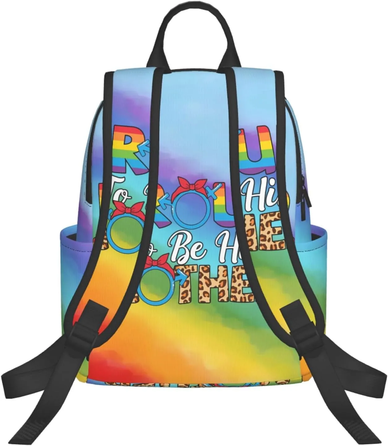 LGBT Rainbow Gay Pride Proud To Be His Mother Travel Laptop Backpack Casual Backpacks Double Shoulder Daypack Notebook Rucksack Work Bags Sports Bag for Gym Hiking Camping Beach