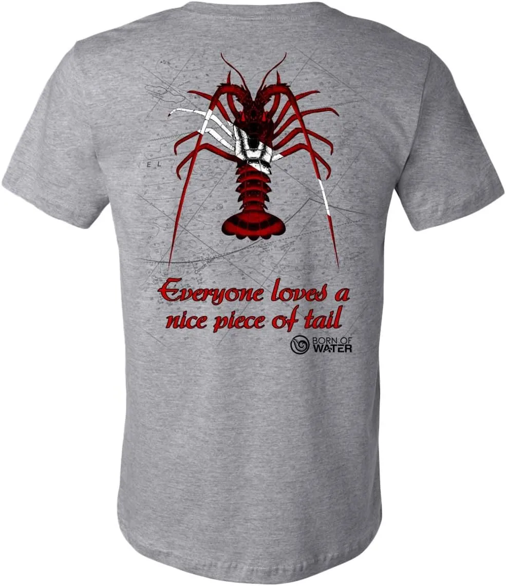 Lobster Scuba Diving T-Shirt: Mens Short Sleeve for Fishing, Spearfishing, Boating, and Beach