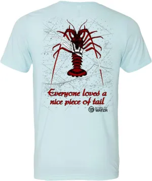 Lobster Scuba Diving T-Shirt: Mens Short Sleeve for Fishing, Spearfishing, Boating, and Beach