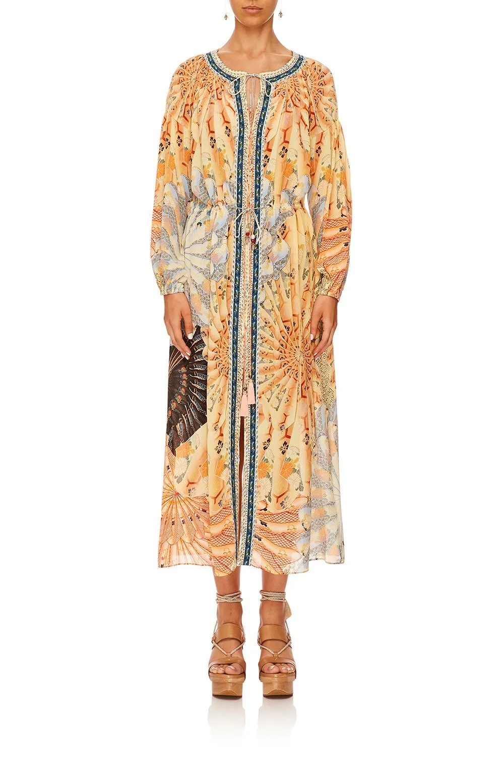 LOOSE FIT DRESS WITH TIE WAIST FOR THE FANS